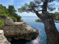 Pula Kroatien die Pulaschlucht Wild romantische Küste